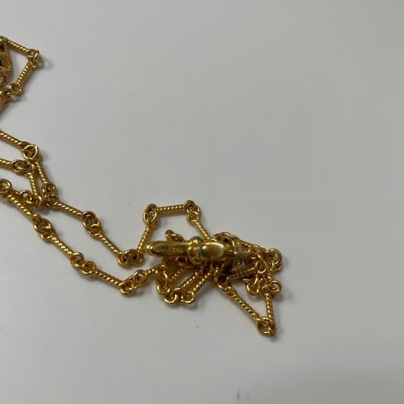 Gold Cross Pendant Necklace - Picture 2 of 3